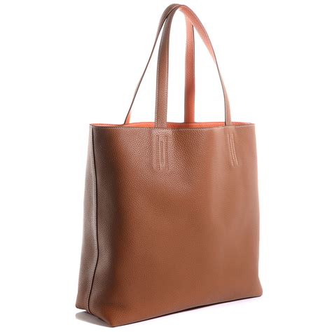 hermes double sens size|hermes reversible tote bag.